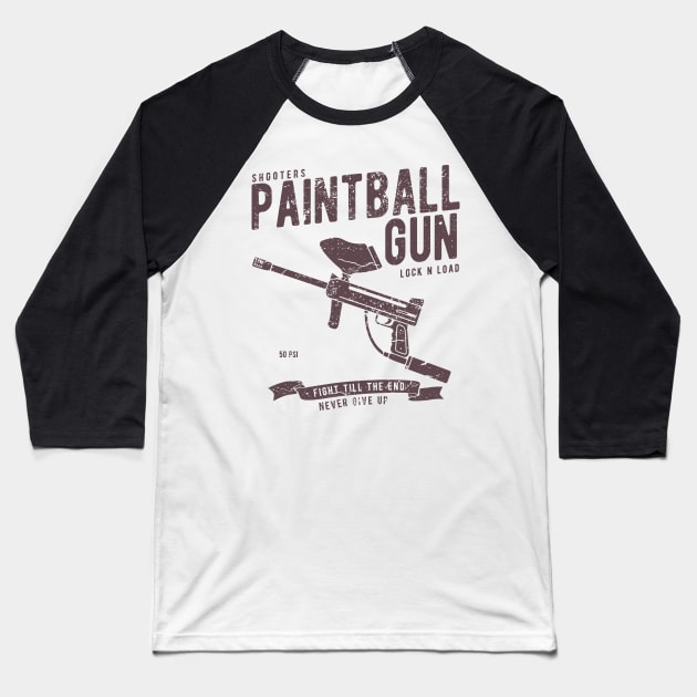 Paintball Gun Baseball T-Shirt by JakeRhodes